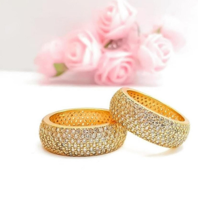 Zircon Gold Plated Ring 💍 – Premium Quality