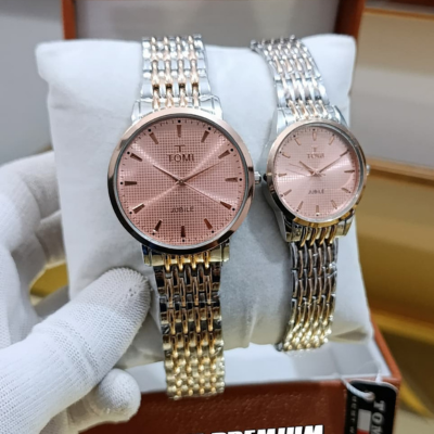 Premium Couple Watches – Diamond Cut Dial