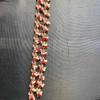 Pearl Zircon Anklet (Payal)