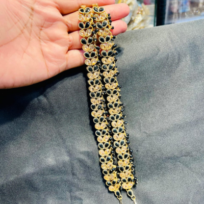 Pearl Zircon Anklet (Payal)