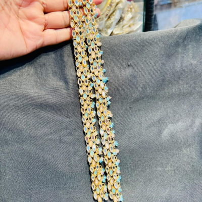 Pearl Zircon Anklet (Payal)