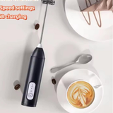3-Speed Electric Milk Frother (Rechargeable)