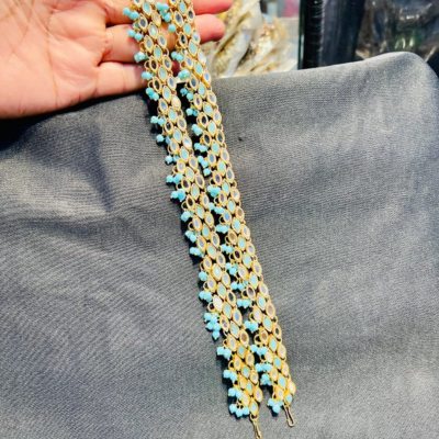 Pearl Zircon Anklet (Payal)