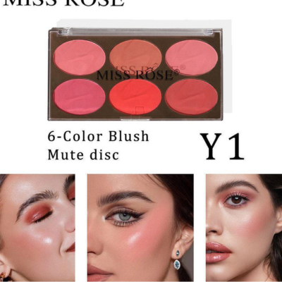 Miss Rose 6-in-1 Blush-On Palette – Soft & Long Lasting