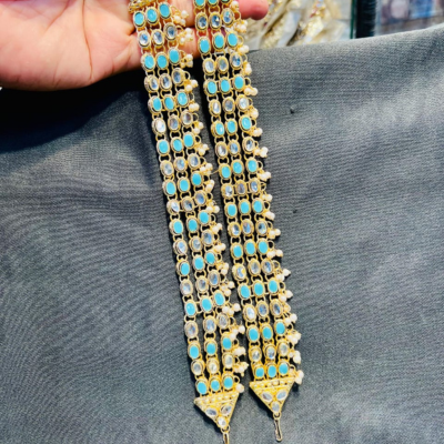 Pearl Zircon Anklet (Payal)