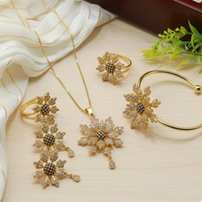 New Fancy Original Zirconia 4-Piece Combo Set – High Quality