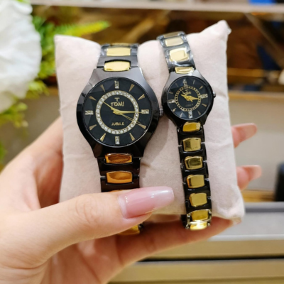 Premium Couple Watches – Diamond Cut Dial