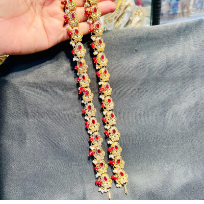 Pearl Zircon Anklet (Payal)