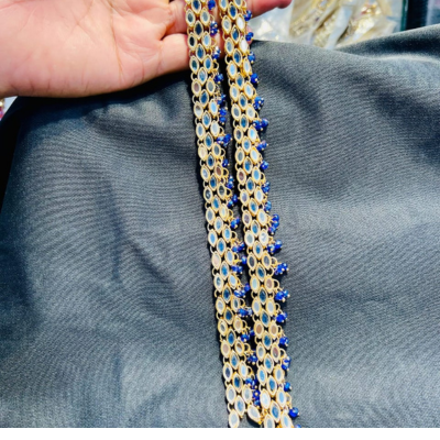 Pearl Zircon Anklet (Payal)