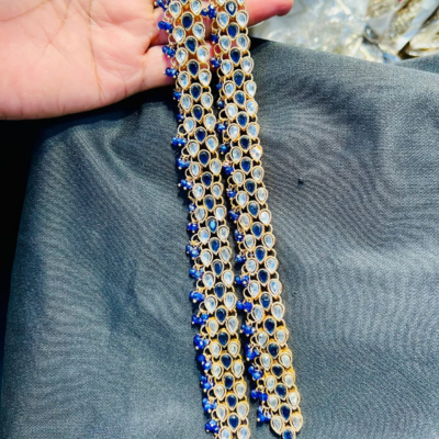 Pearl Zircon Anklet (Payal)